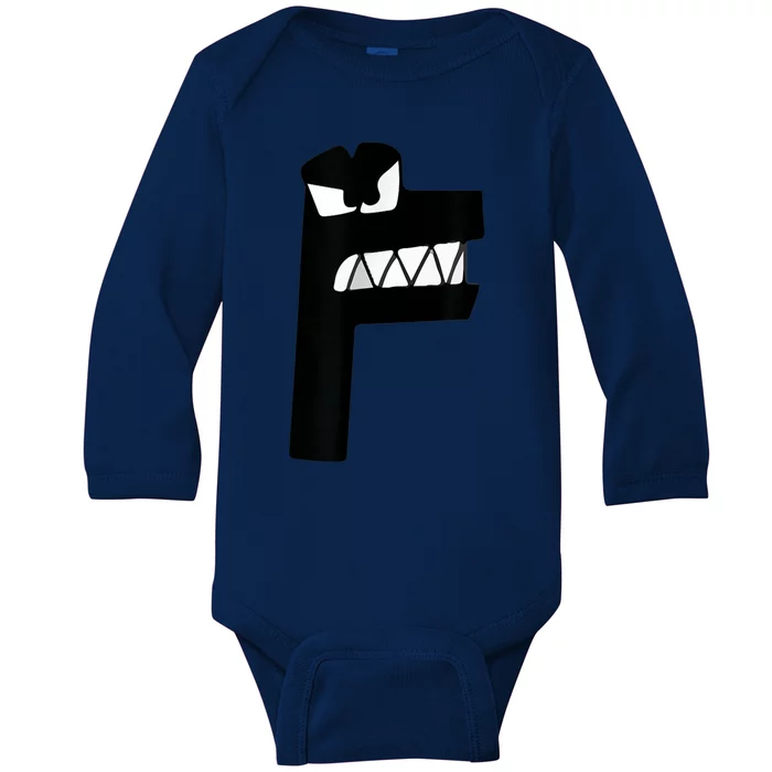 Alphabet Lore Latter F Baby Long Sleeve Bodysuit