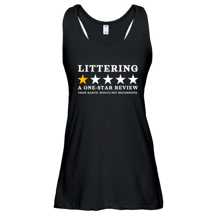 Anti Littering Litter Environment Earth Day 2024 Ladies Essential Flowy Tank