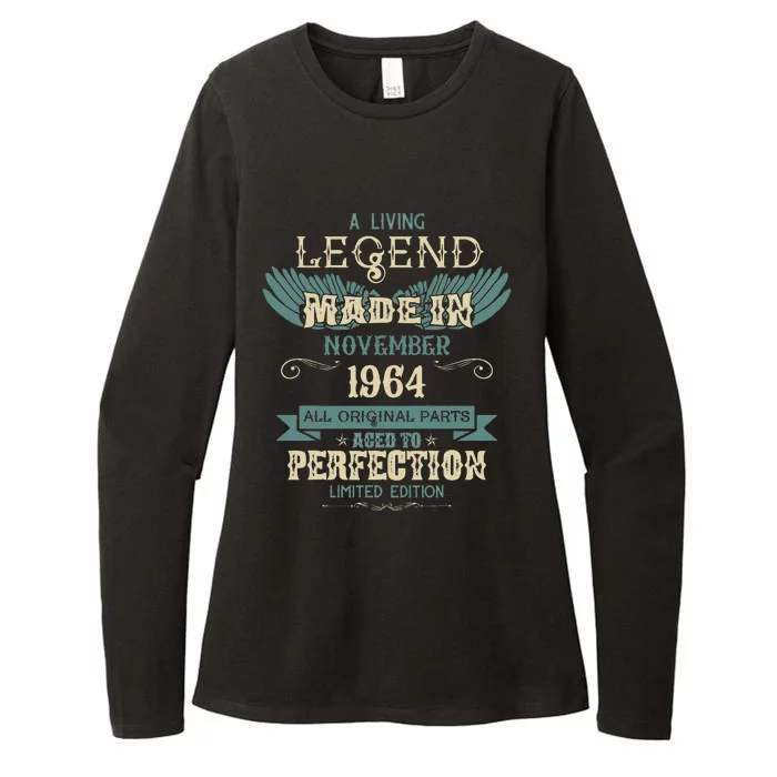 A Living Legend Born In November 1964 – Happy Birthday Womens CVC Long Sleeve Shirt