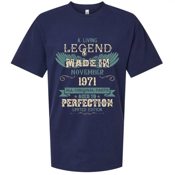 A Living Legend Born In November 1971 – Happy Birthday Sueded Cloud Jersey T-Shirt