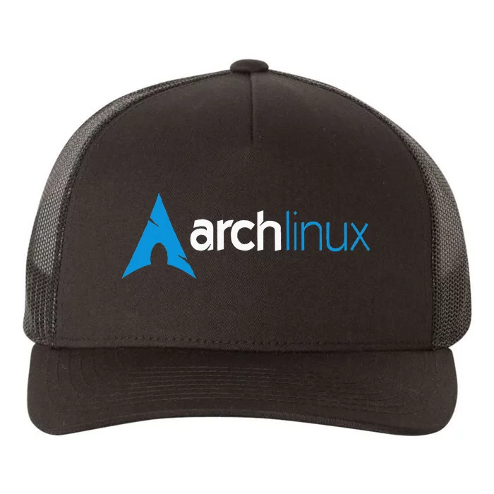 Arch Linux Lover Light Tagline And Blue Yupoong Adult 5-Panel Trucker Hat