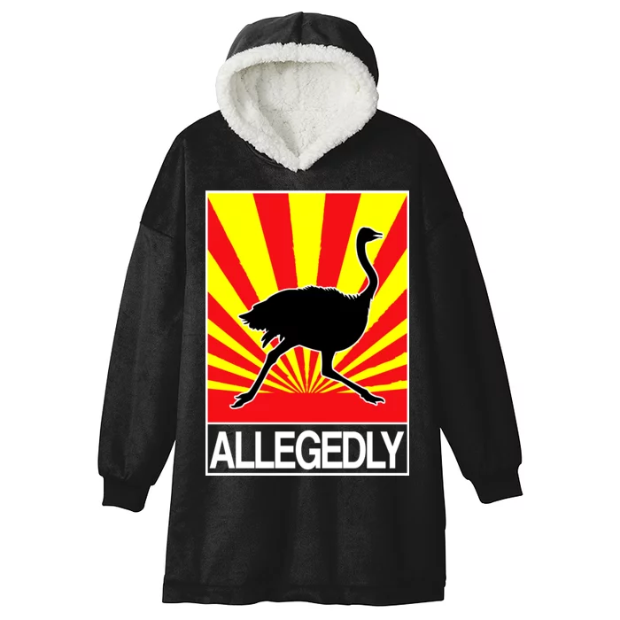 Allegedly Ostrich Hooded Wearable Blanket