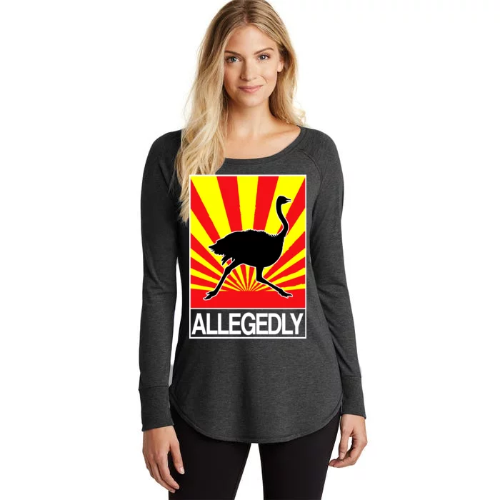 Allegedly Ostrich Women's Perfect Tri Tunic Long Sleeve Shirt