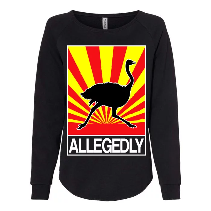 Allegedly Ostrich Womens California Wash Sweatshirt