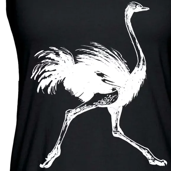 Allegedly Ostrich Flightless Bird Ladies Essential Flowy Tank