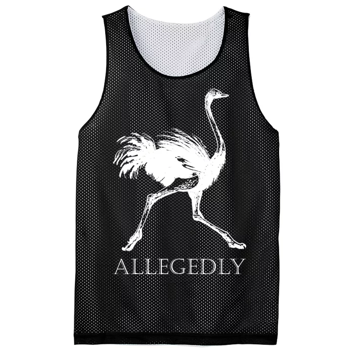 Allegedly Ostrich Flightless Bird Mesh Reversible Basketball Jersey Tank