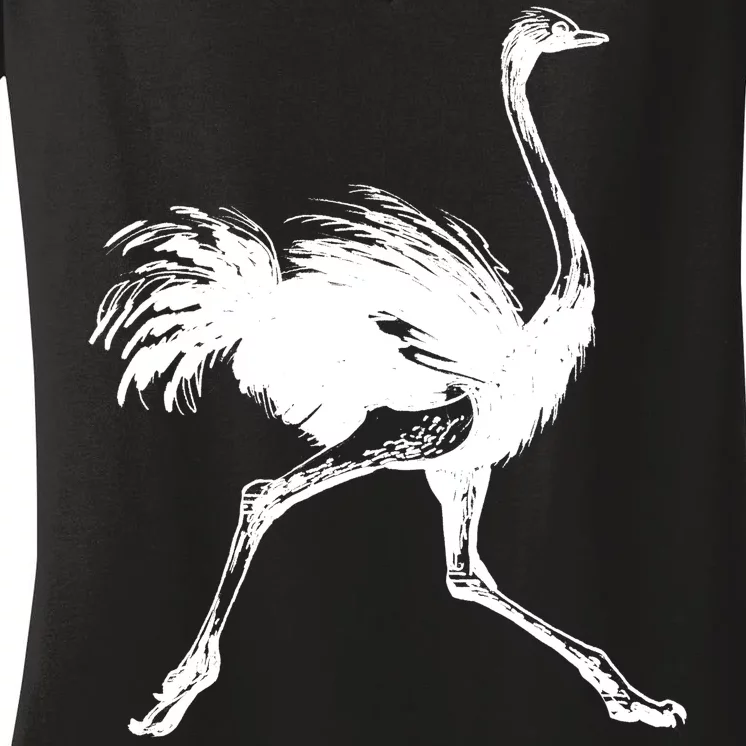 Allegedly Ostrich Flightless Bird Women's V-Neck T-Shirt