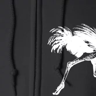 Allegedly Ostrich Flightless Bird Full Zip Hoodie