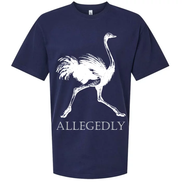 Allegedly Ostrich Flightless Bird Sueded Cloud Jersey T-Shirt