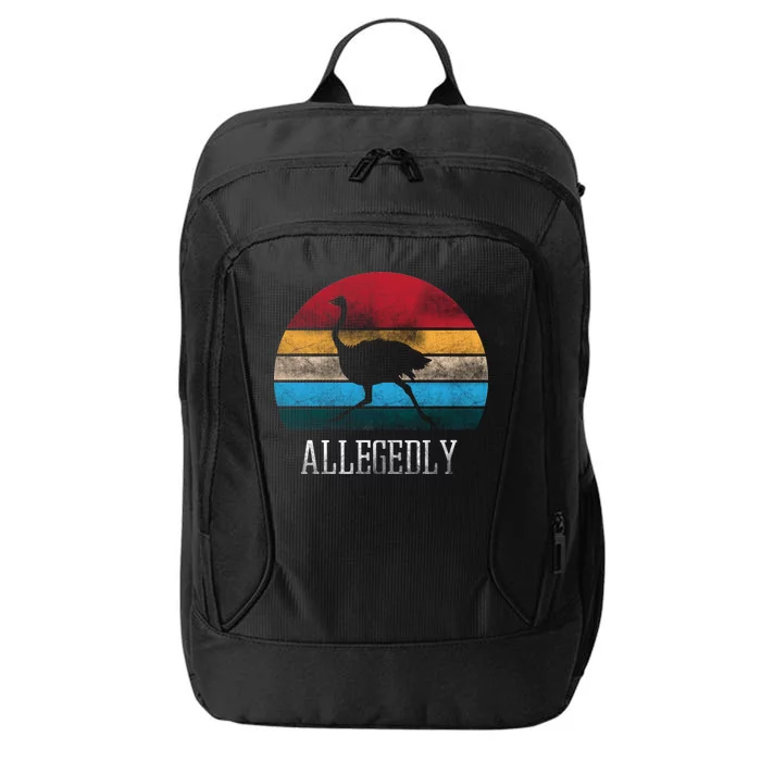 Allegedly Ostrich Lover Vintage City Backpack