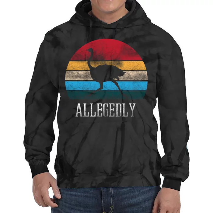 Allegedly Ostrich Lover Vintage Tie Dye Hoodie