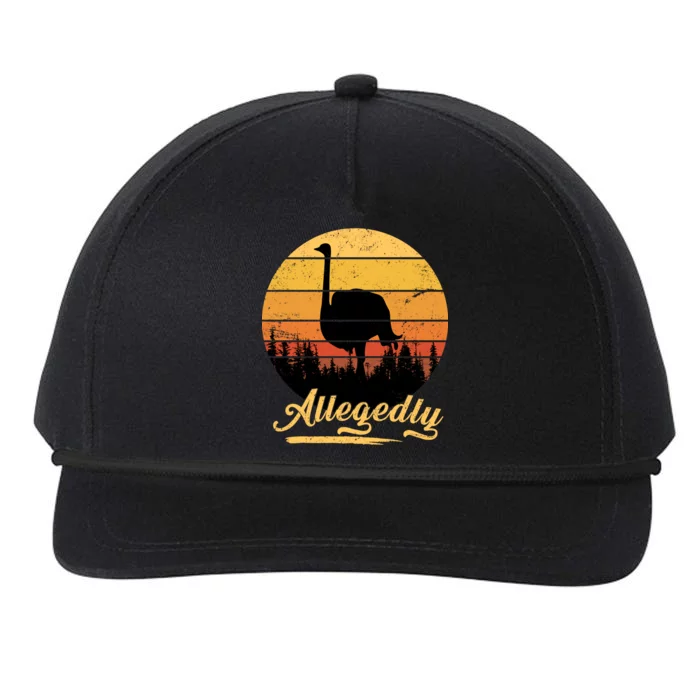 Allegedly Ostrich Retro Snapback Five-Panel Rope Hat