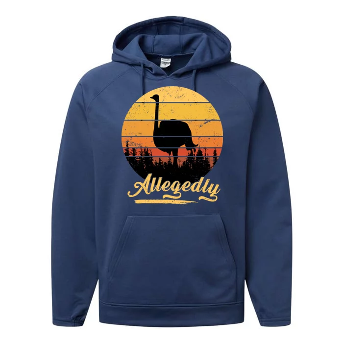 Allegedly Ostrich Retro Performance Fleece Hoodie