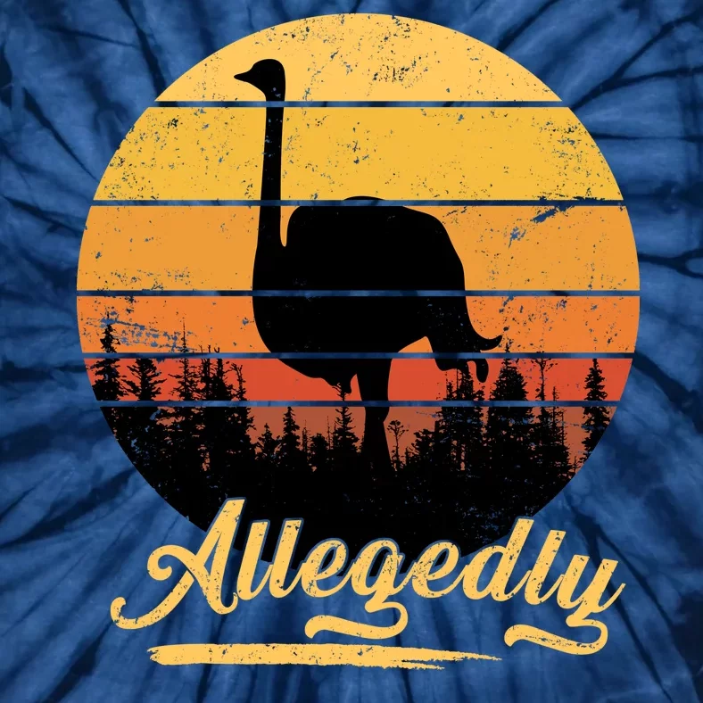 Allegedly Ostrich Retro Tie-Dye T-Shirt