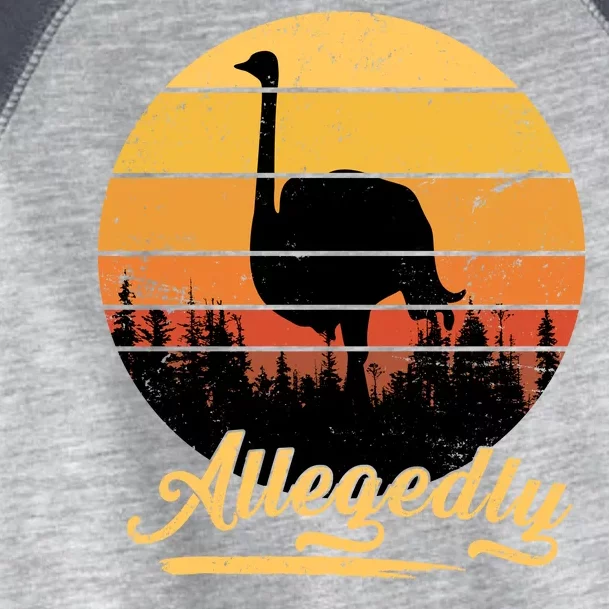 Allegedly Ostrich Retro Toddler Fine Jersey T-Shirt