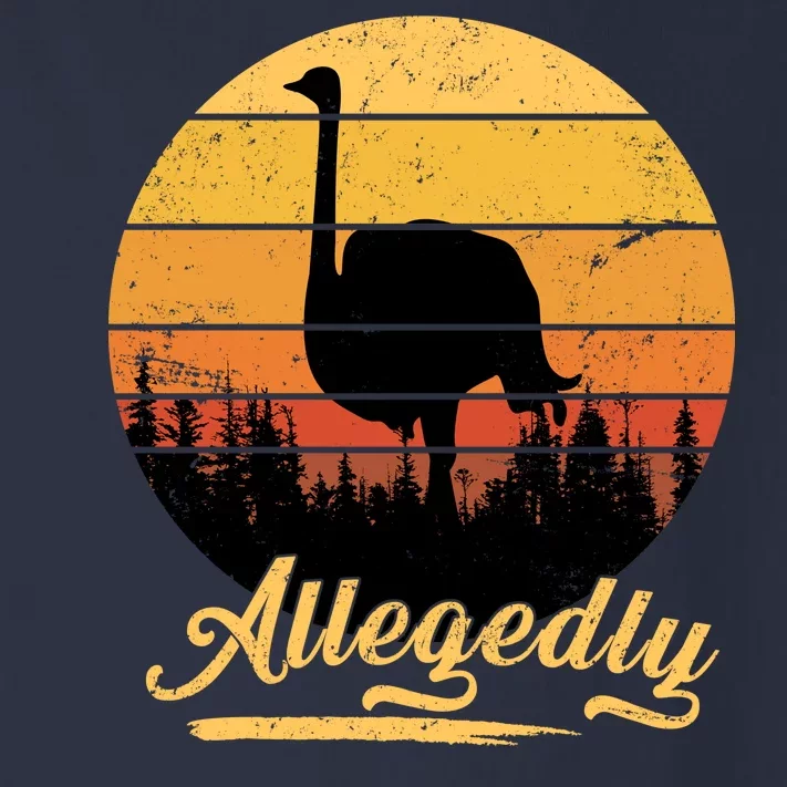 Allegedly Ostrich Retro Toddler Long Sleeve Shirt