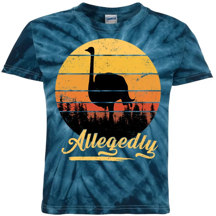 Allegedly Ostrich Retro Kids Tie-Dye T-Shirt