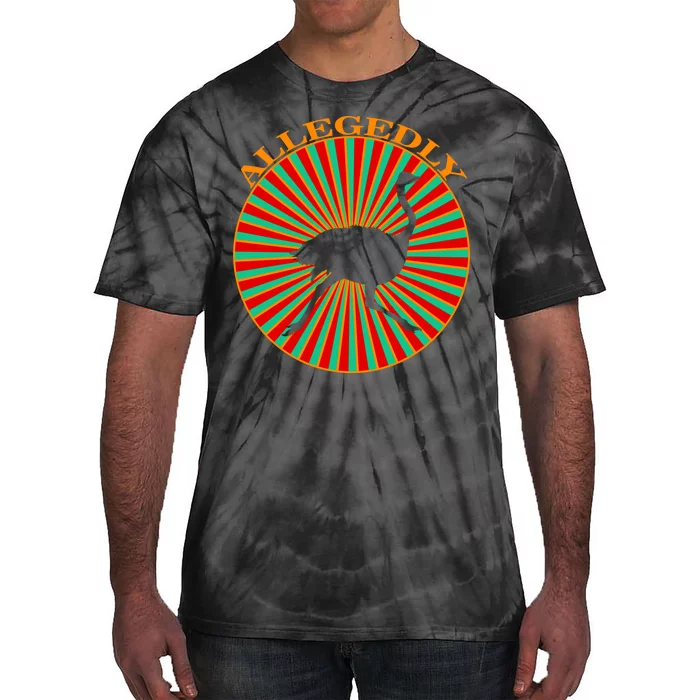 Allegedly Ostrich Retro Bird Tie-Dye T-Shirt