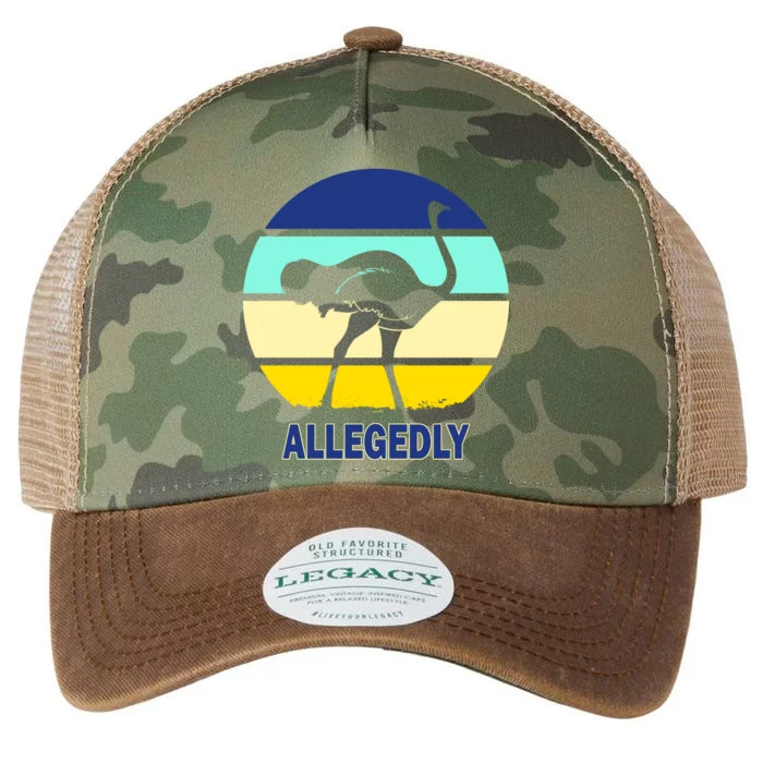 Allegedly Ostrich Retro Logo Legacy Tie Dye Trucker Hat