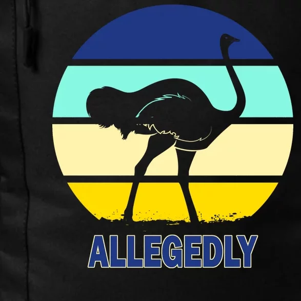 Allegedly Ostrich Retro Logo Daily Commute Backpack