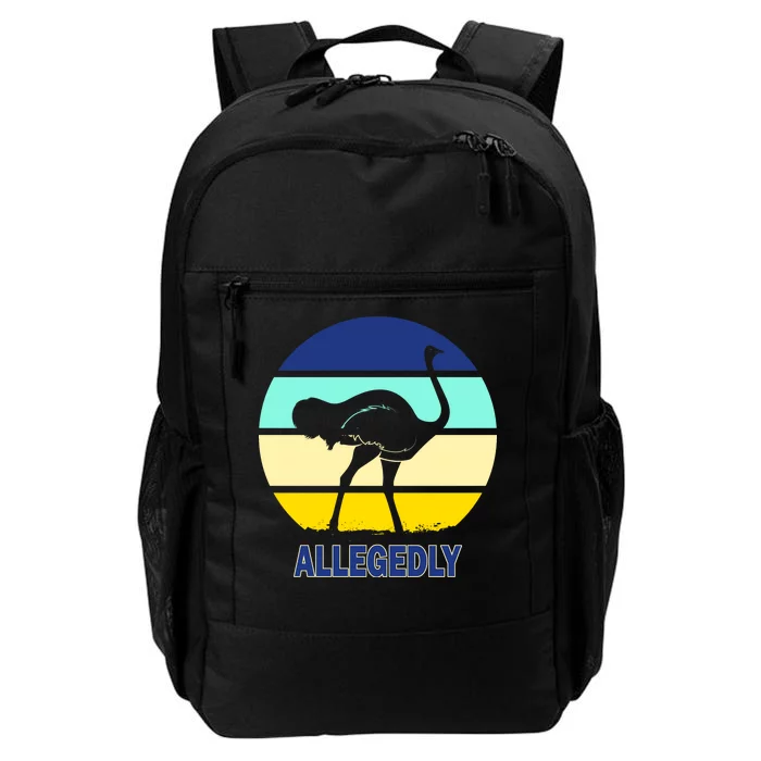 Allegedly Ostrich Retro Logo Daily Commute Backpack