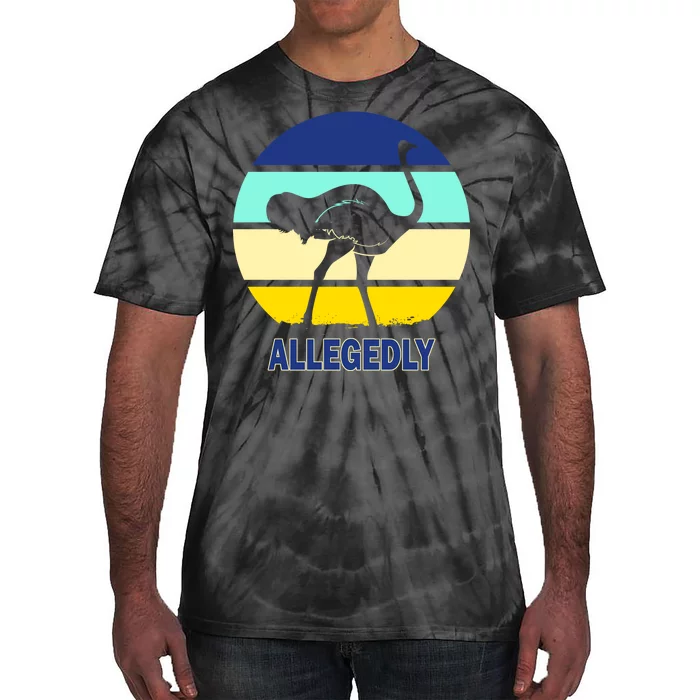 Allegedly Ostrich Retro Logo Tie-Dye T-Shirt