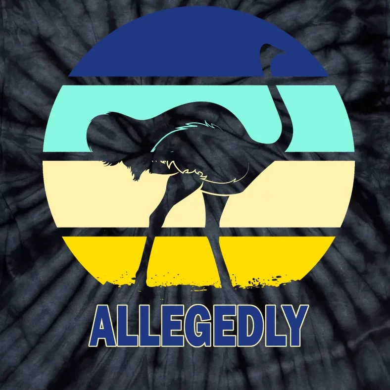 Allegedly Ostrich Retro Logo Tie-Dye T-Shirt