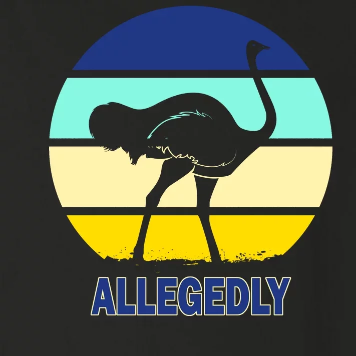 Allegedly Ostrich Retro Logo Toddler Long Sleeve Shirt