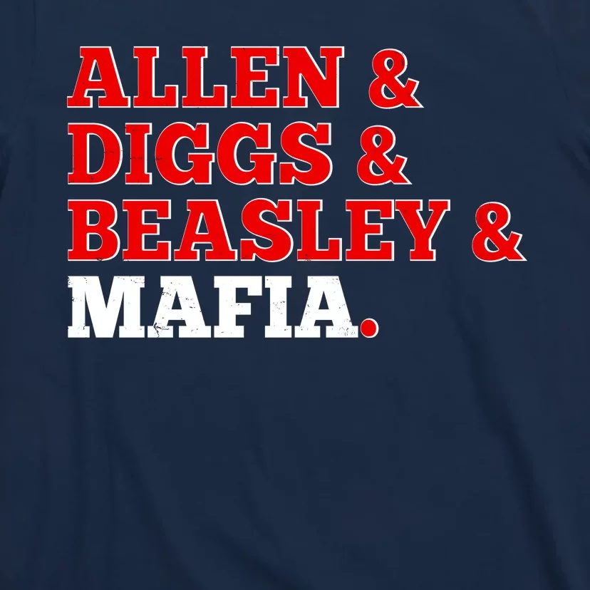 Diggs, Allen, and White Buffalo Bills Mafia T-Shirt, Buffalo Bills