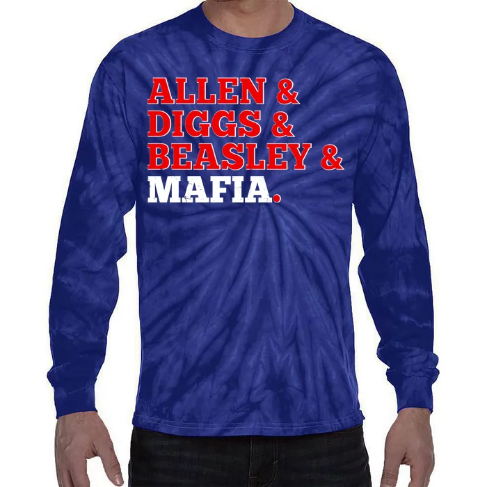 Allen Diggs Beasley Mafia Buffalo New York Football Tie-Dye Long Sleeve Shirt