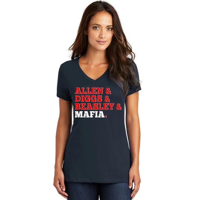 Allen Diggs Beasley Mafia Buffalo New York Football Women's V-Neck T-Shirt