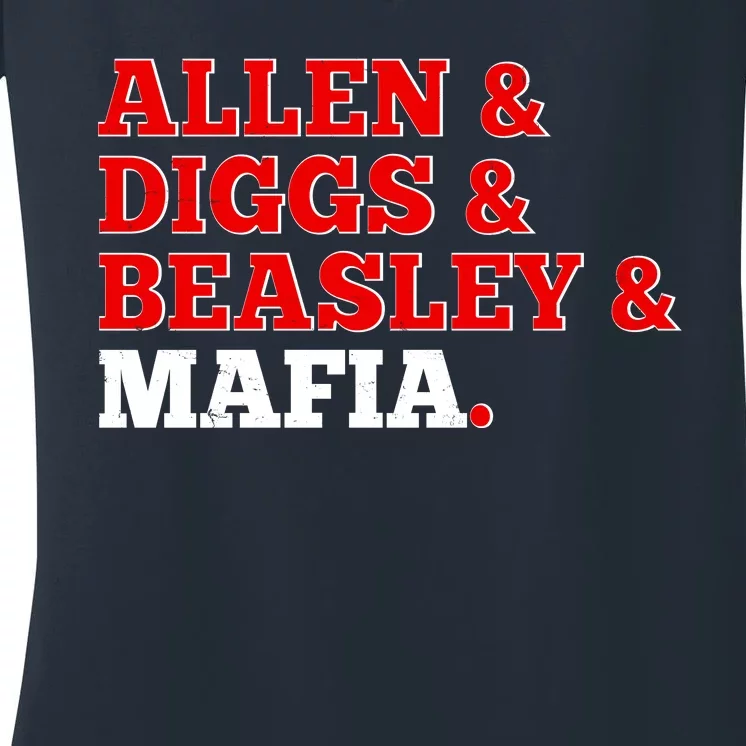 Allen Diggs Beasley Mafia Buffalo New York Football Women's V-Neck T-Shirt