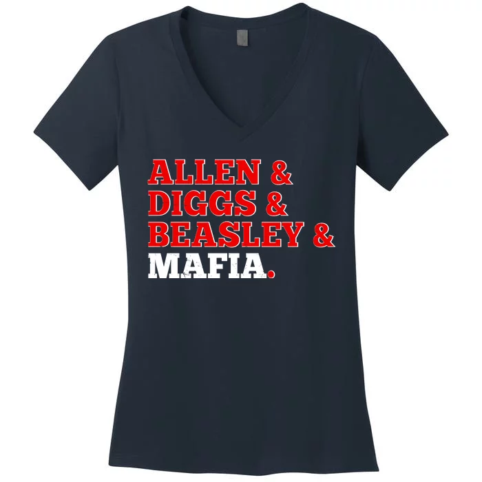 Allen Diggs Beasley Mafia Buffalo New York Football Women's V-Neck T-Shirt