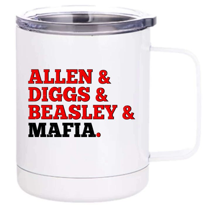 Allen Diggs Beasley Mafia Buffalo New York Football Front & Back 12oz Stainless Steel Tumbler Cup