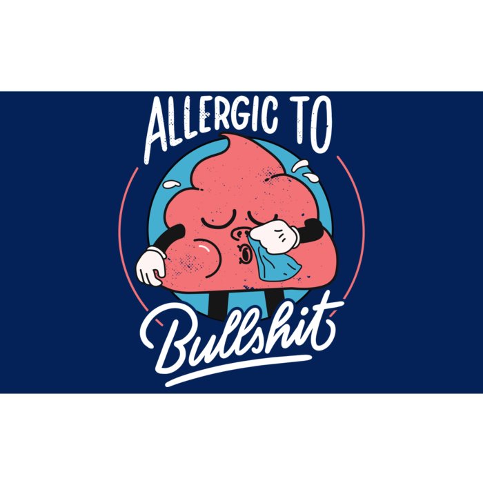 Allergic To Bullshit Funny Bumper Sticker