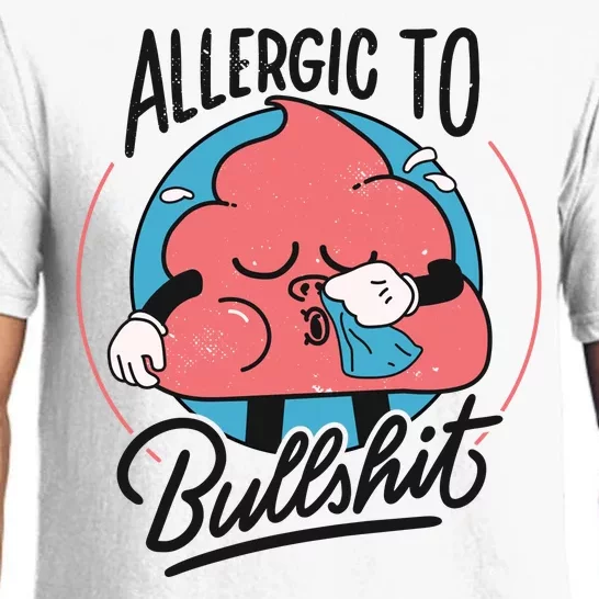 Allergic To Bullshit Funny Pajama Set