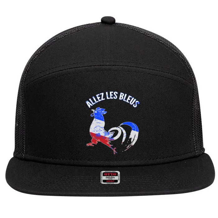 Allez Les Bleus France Soccer 7 Panel Mesh Trucker Snapback Hat