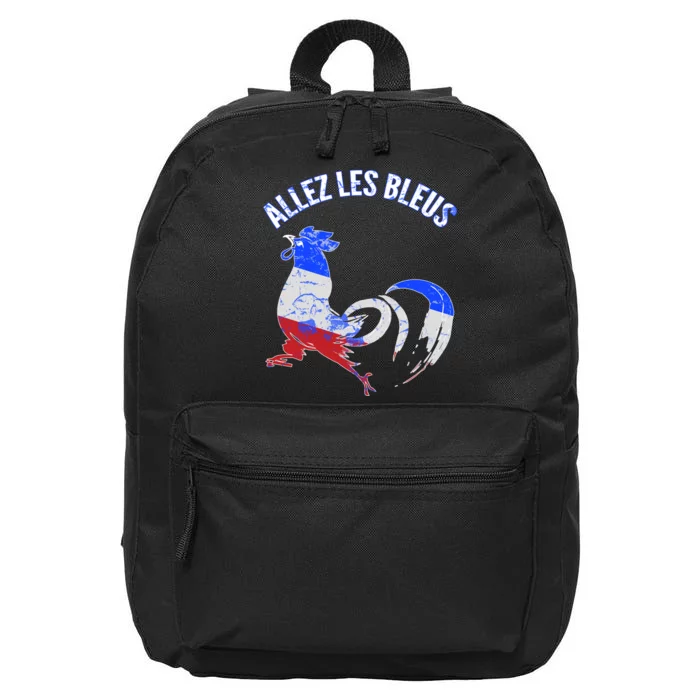 Allez Les Bleus France Soccer 16 in Basic Backpack