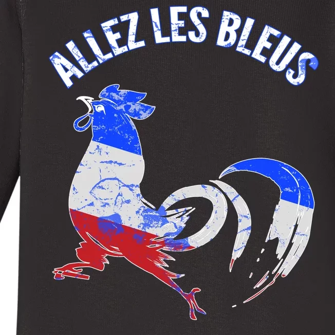 Allez Les Bleus France Soccer Baby Long Sleeve Bodysuit