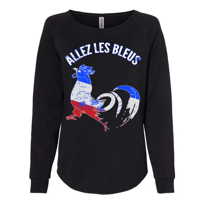 Allez Les Bleus France Soccer Womens California Wash Sweatshirt