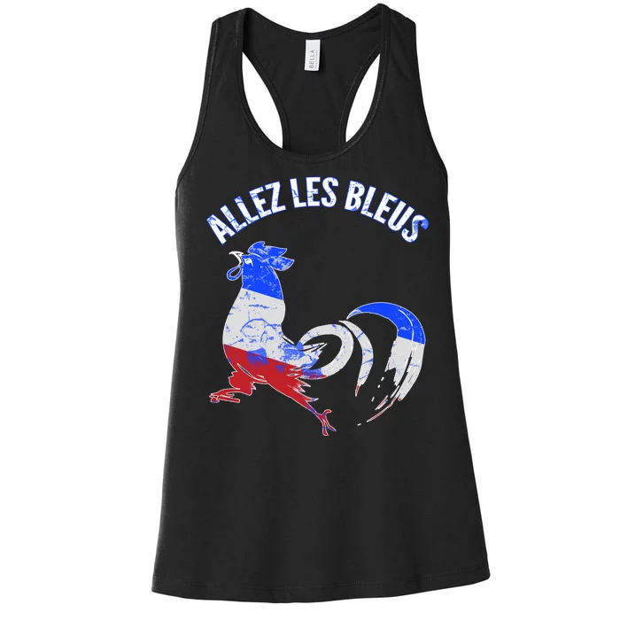 Allez Les Bleus France Soccer Women's Racerback Tank