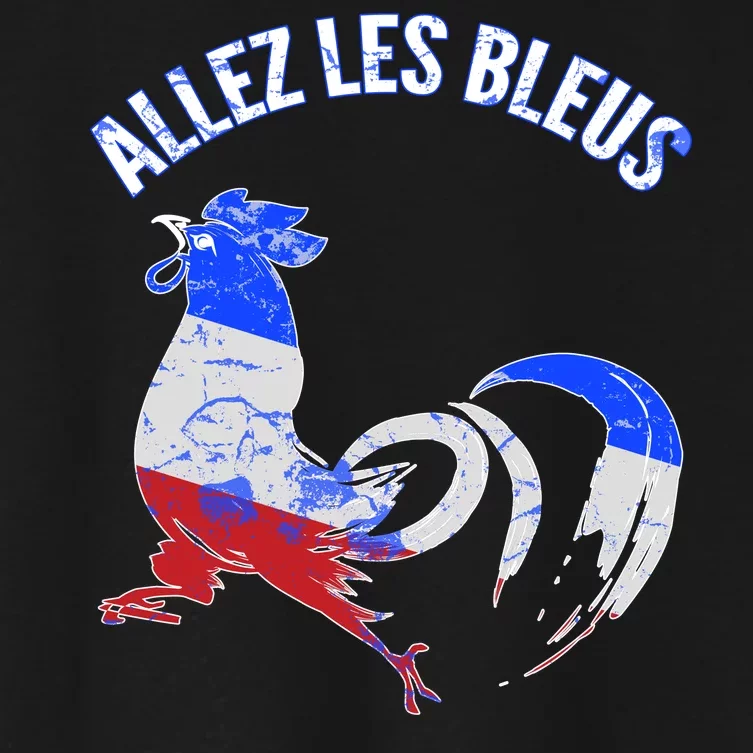 Allez Les Bleus France Soccer Women's Crop Top Tee