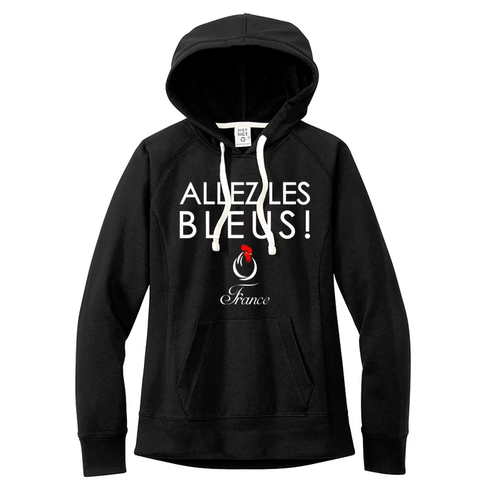 Allez Les Bleus France Soccer1 Women's Fleece Hoodie