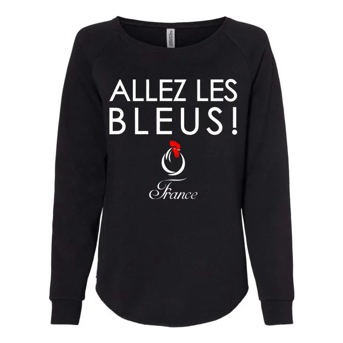 Allez Les Bleus France Soccer1 Womens California Wash Sweatshirt