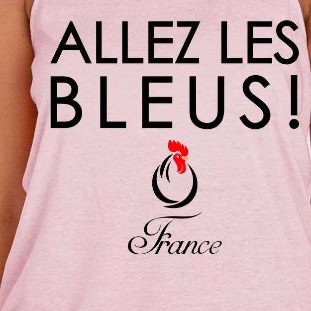 Allez Les Bleus France Soccer1 Women's Knotted Racerback Tank