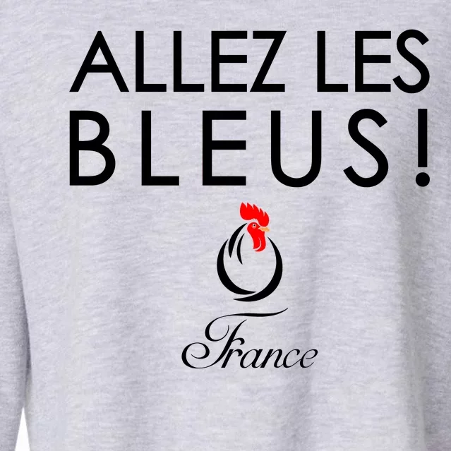 Allez Les Bleus France Soccer1 Cropped Pullover Crew