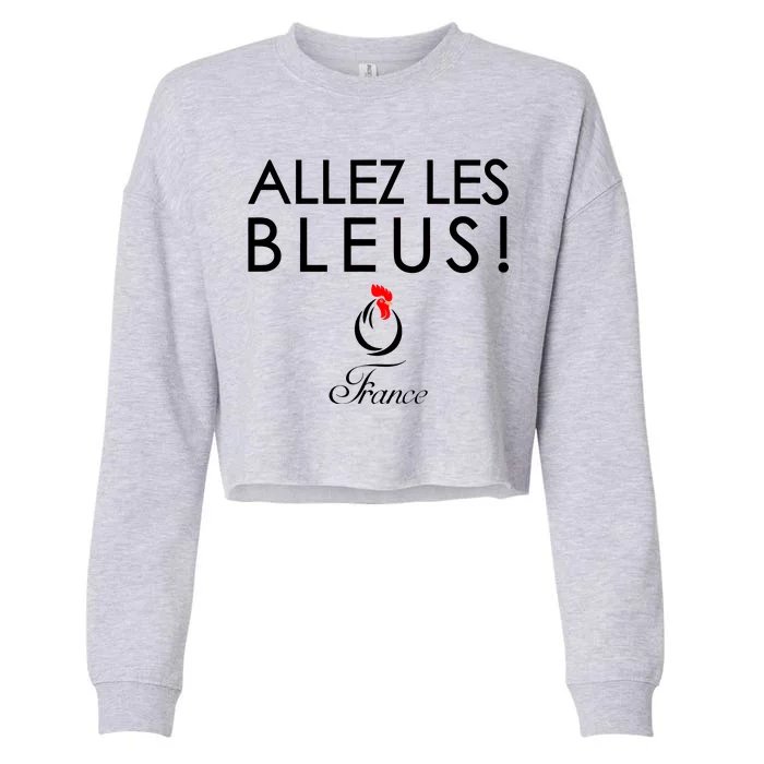 Allez Les Bleus France Soccer1 Cropped Pullover Crew