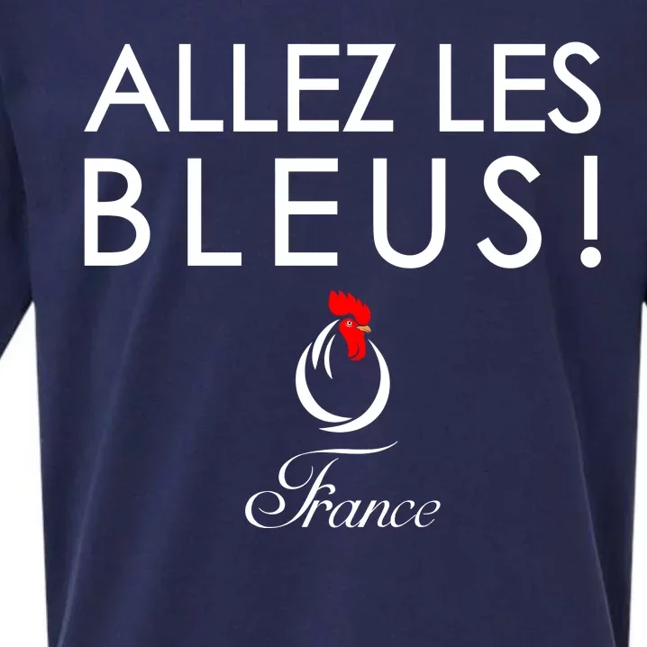 Allez Les Bleus France Soccer1 Sueded Cloud Jersey T-Shirt