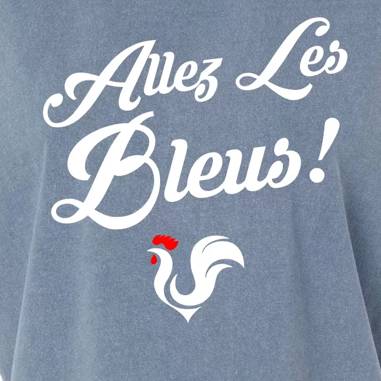 Allez Les Bleus France Team Chant Soccer Garment-Dyed Women's Muscle Tee