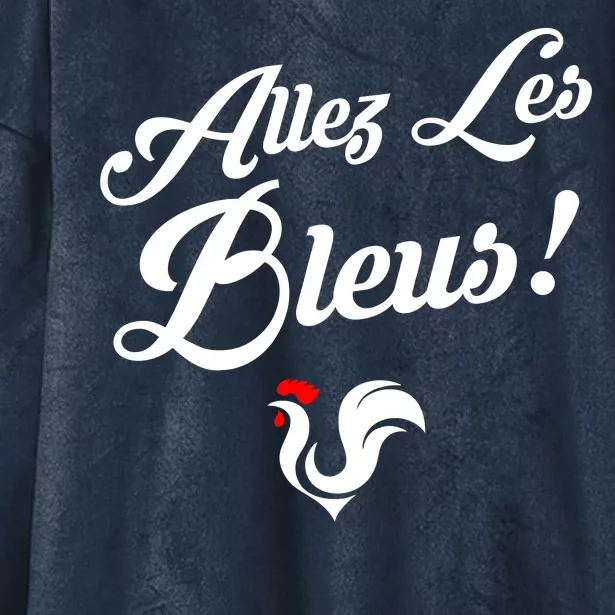 Allez Les Bleus France Team Chant Soccer Hooded Wearable Blanket